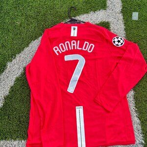 Ronaldo 7# Manchester United 2008 UCL Final jersey